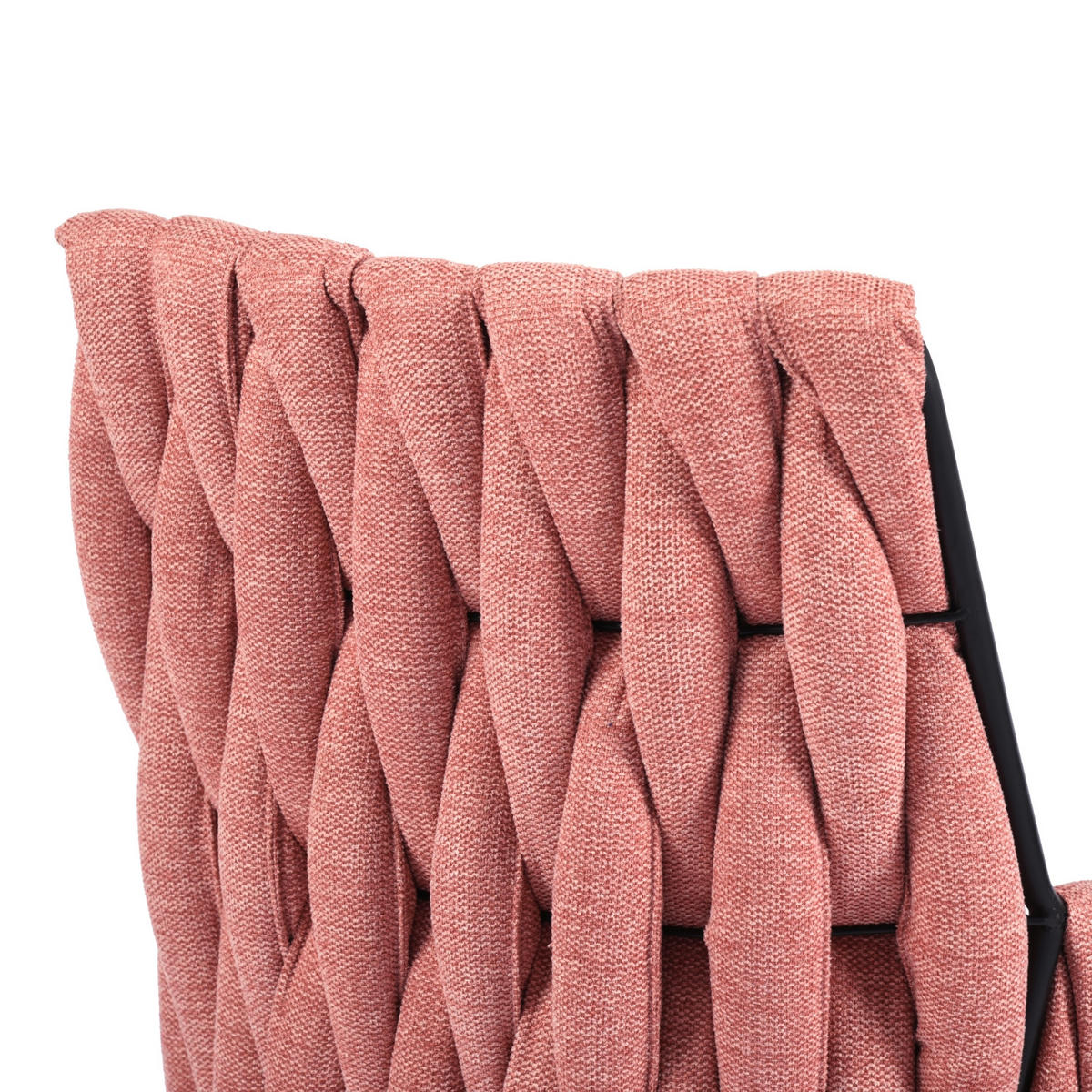 ESSZIMMERSTUHL Stoff rosa - Pink, Holzwerkstoff/Metall (53/83/47cm) - Urban Meuble