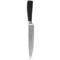 KÜCHENMESSER DAMASKUS Schwarz Silber - Schwarz, Metall (30.5cm) - Orion 