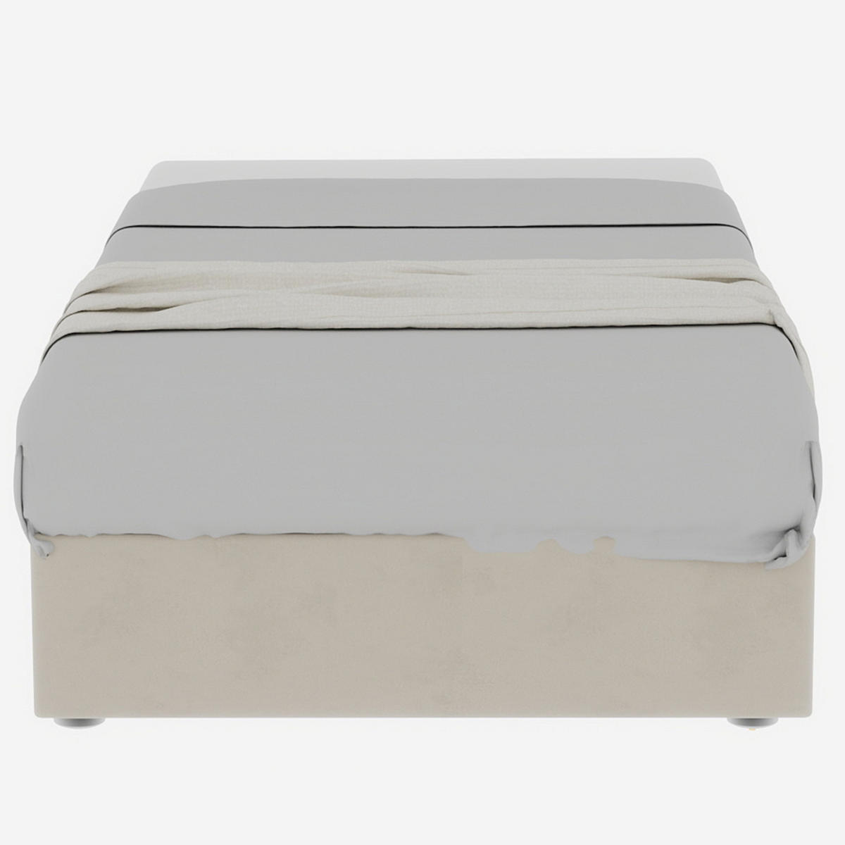 POLSTERBETT 90x200 cm Stauraum hydraulisch beige - Beige, Textil (90/200cm) - Fortuna Lai