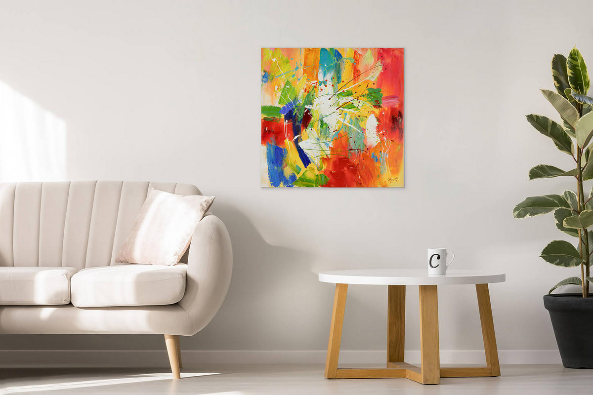 LEINWANDBILD 80/80 cm - Multicolor, Textil (80/80cm) - KUNSTLOFT