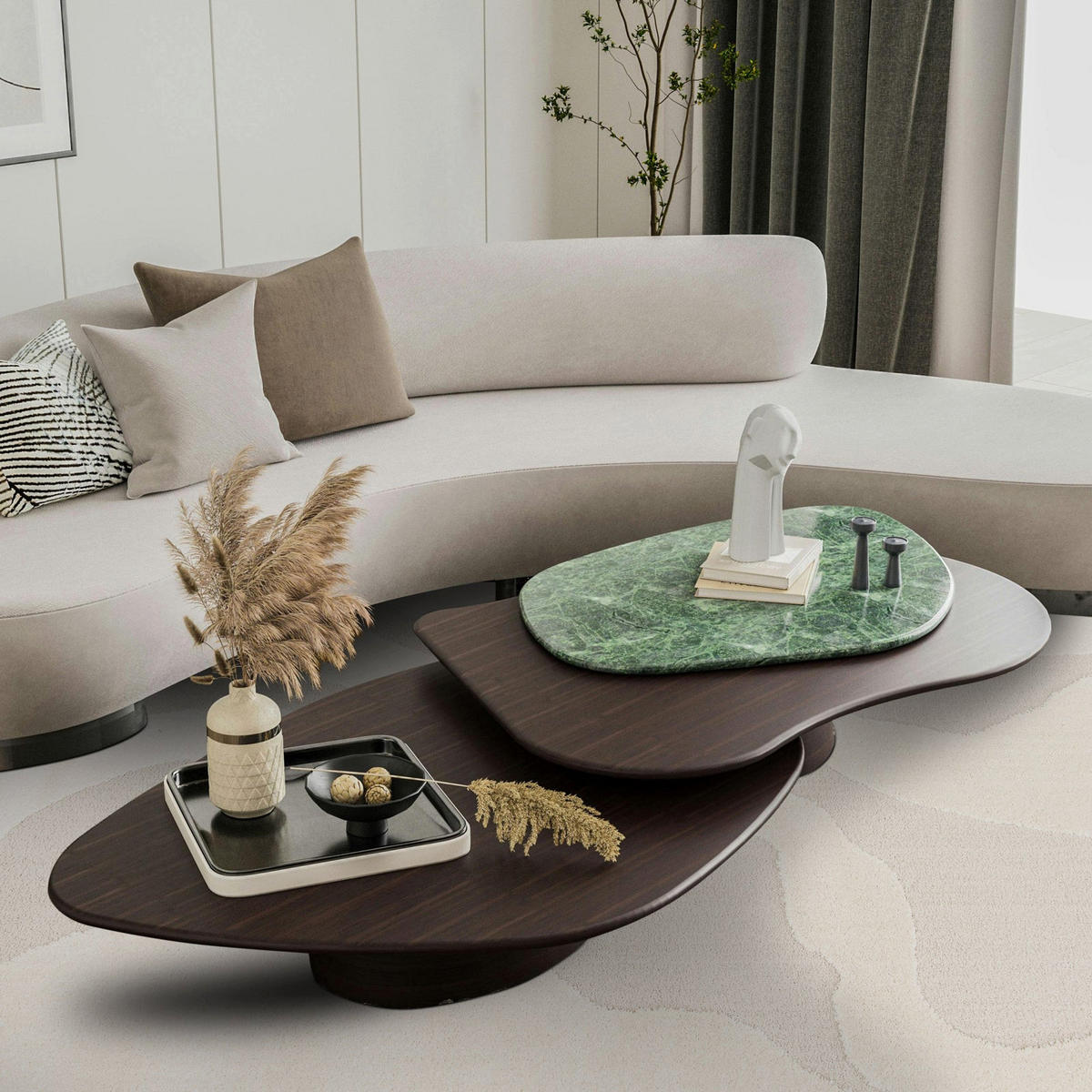 TEPPICH sehr weich mit Relief-Effekt Beige - Beige, Textil (160/230cm) - AFK Living