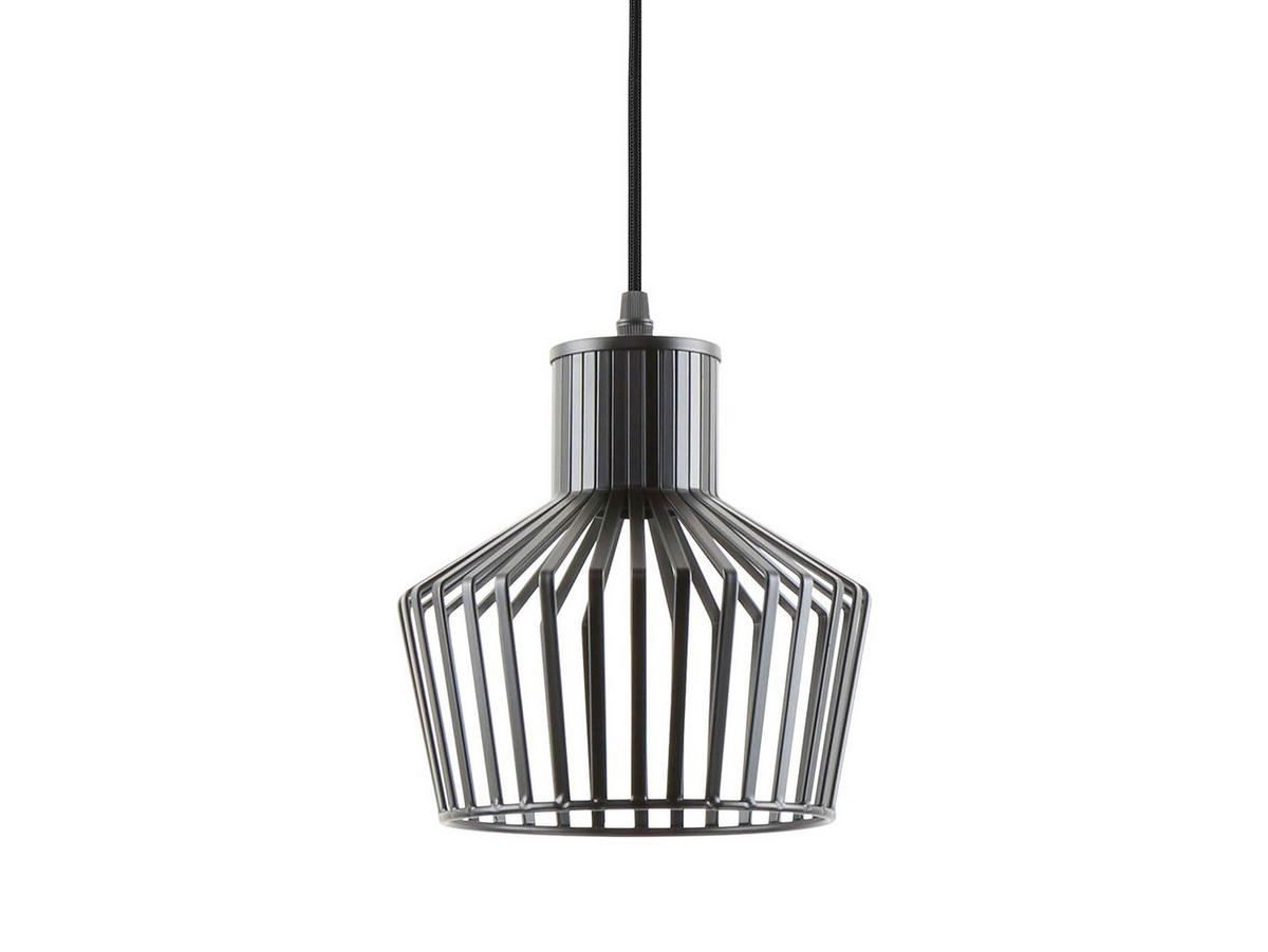 HANGELAMPE Lignes Cap 18/18/14 cm - Schwarz, Metall (18/18/14cm) - Leitmotiv