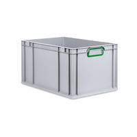 EUROBOX Nextgen Color 32x40x60cm 65 Liter Griffe Grün Geschlossen - Grün, Kunststoff (40/32/60cm) - PROREGAL