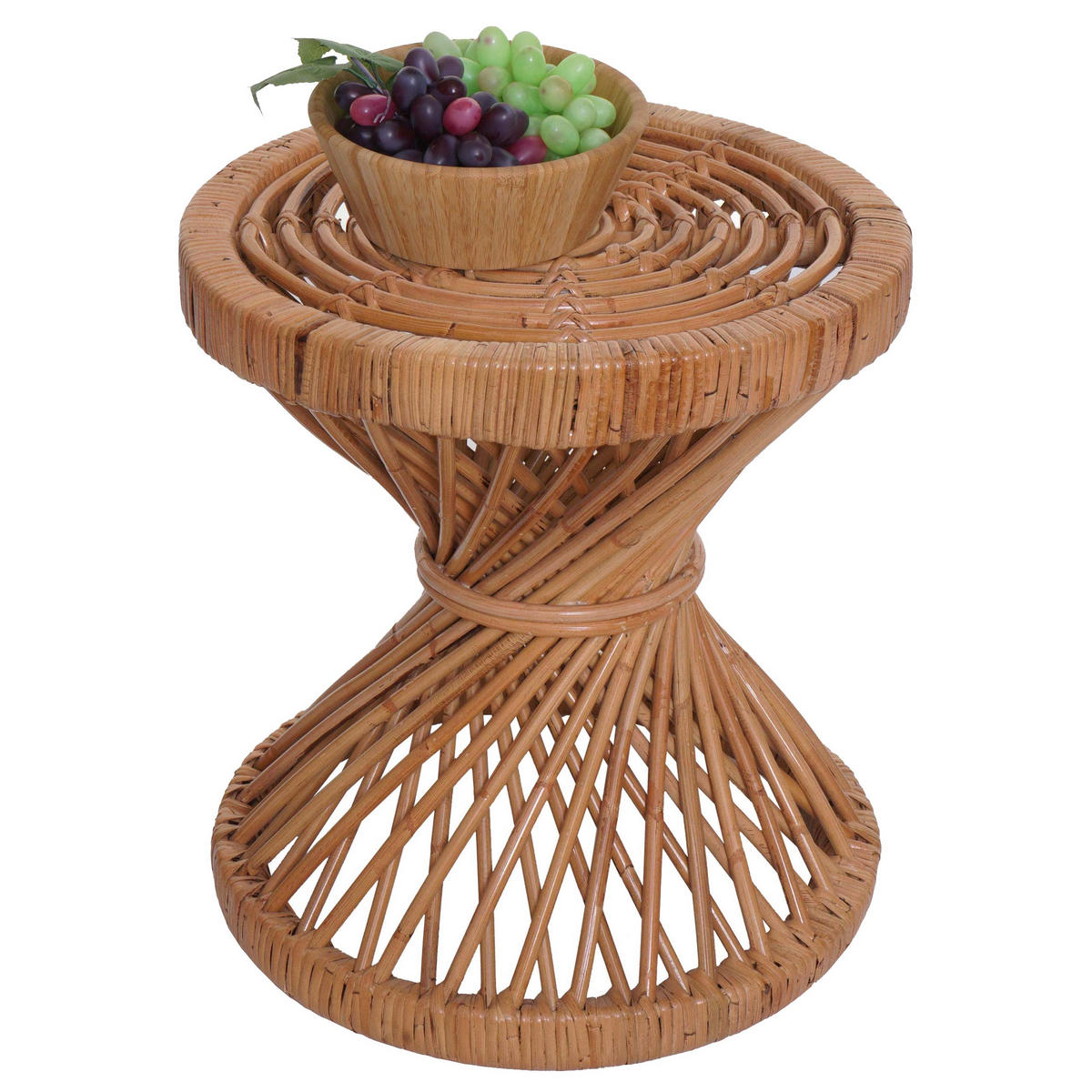 BEISTELLTISCH rund Braun - Braun, Holz (38/38/43cm) - MCW