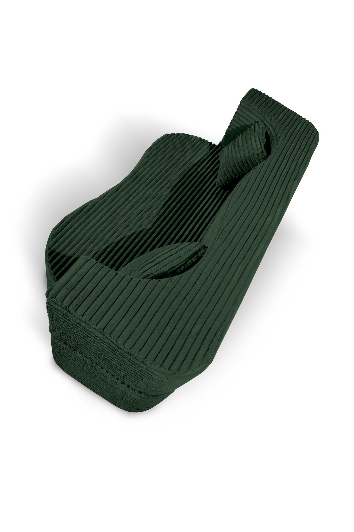 SCHLAFSOFA MYFOAM, Sofa mit Schlaffunktion, Farbe: Grun, Cordstoff - Grün, Textil (200/80/72cm) - Storez24