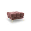 POUF Mamaia aus Samt rosa - Pink, Textil (60/41/60cm) - Micadoni