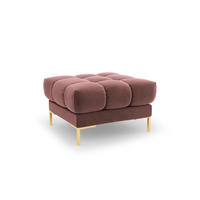 POUF Mamaia aus Samt rosa - Pink, Textil (60/41/60cm) - Micadoni