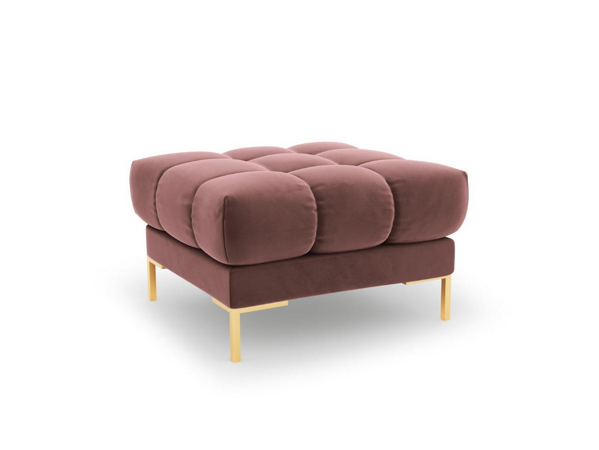POUF Mamaia aus Samt rosa - Pink, Textil (60/41/60cm) - Micadoni