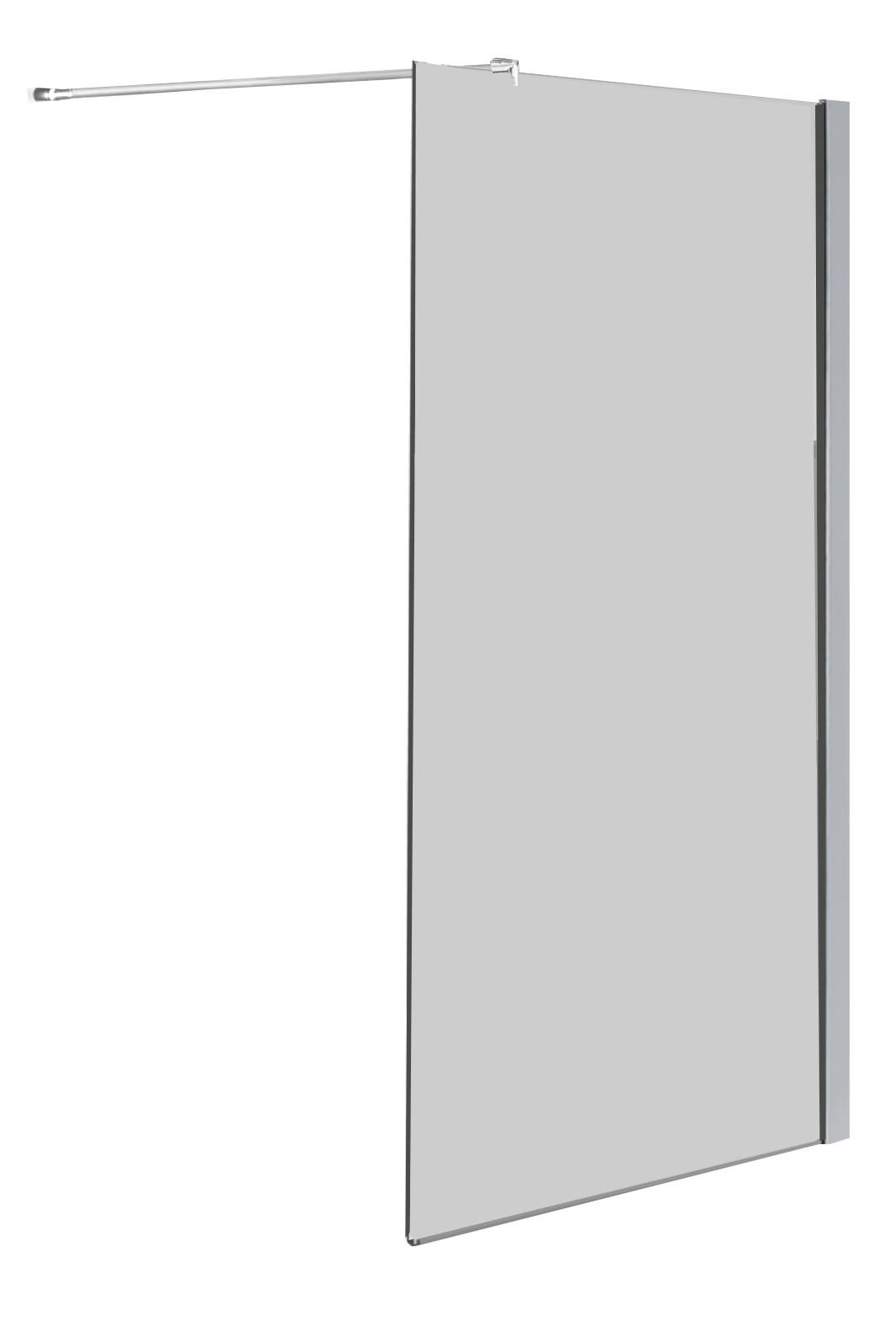 DUSCHWAND AQUOS Klar 120 x 200 cm 10 mm ESG - Klar, Glas (120/200cm) - Glasdeals
