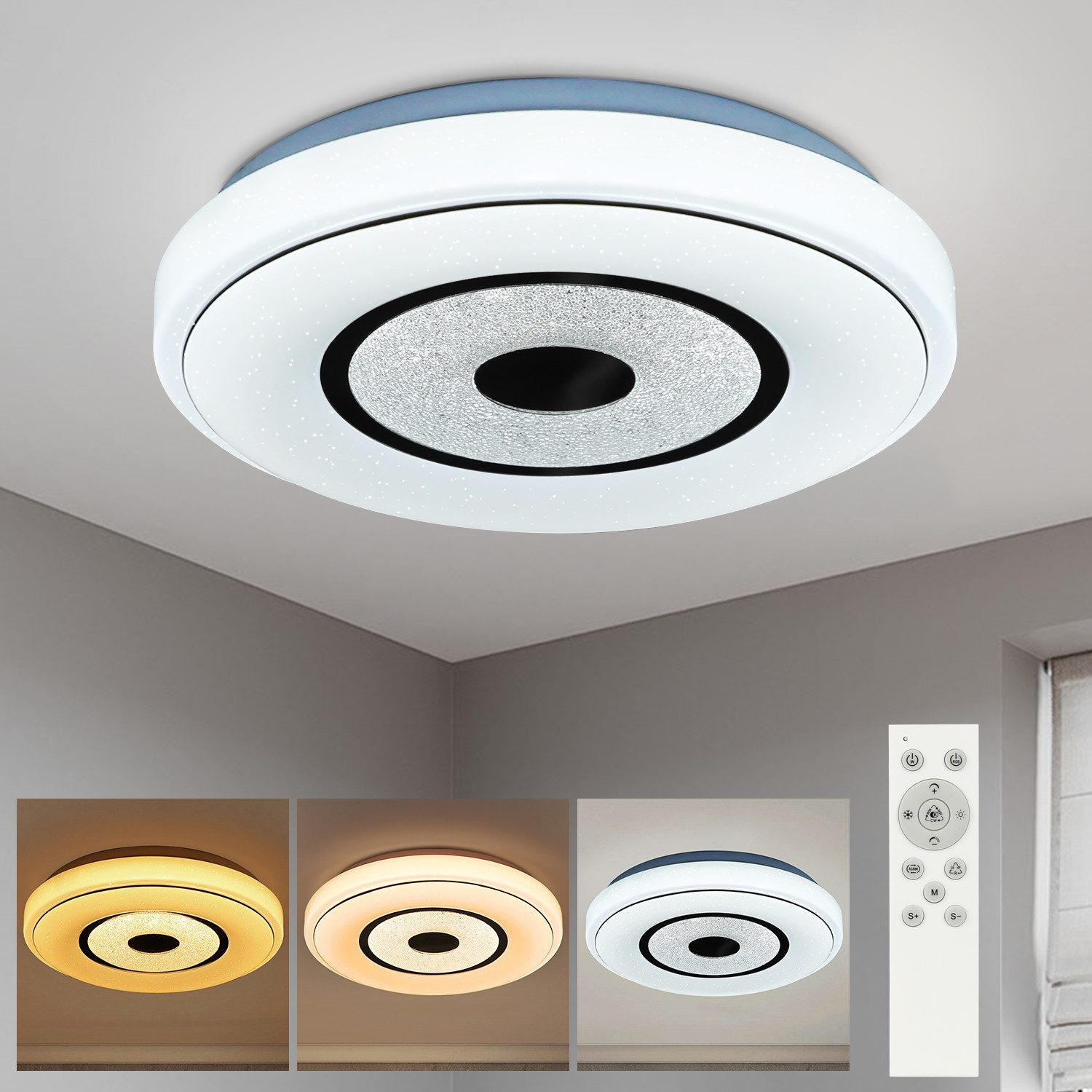 LED-DECKENLEUCHTE Dennis 30/30/6 cm - Weiß, Kunststoff (30/30/6cm) - Nettlife