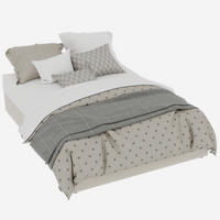POLSTERBETT 140/200 cm in Beige Stoff - Beige, Holzwerkstoff/Textil (140/200cm) - WISHDOR