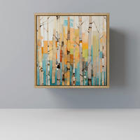 SIDEBOARD BIRCH KALEIDOSCOPE, Eichefarben, 57,5x42x57,5 cm, Ohne Füße - Eichefarben/Multicolor, Holzwerkstoff (57.5/57.5/42cm) - SpaceRebels
