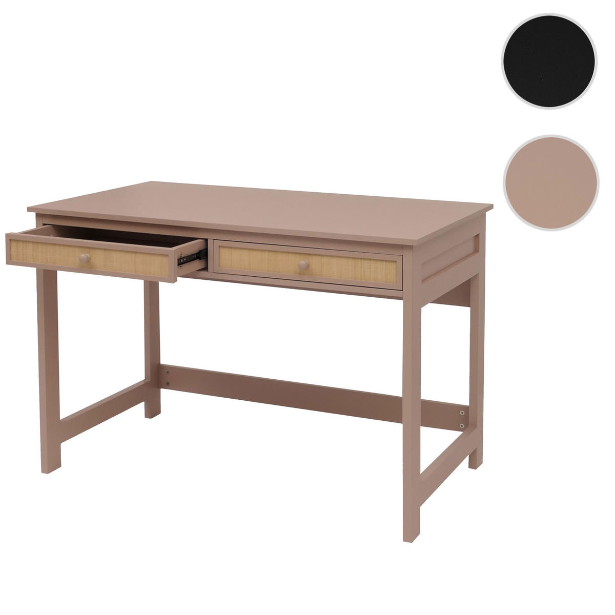 SCHREIBTISCH quadratisch taupe - Taupe, Holz (60/110/78cm) - MCW