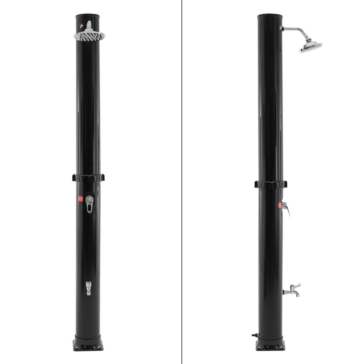 SOLARDUSCHE - Schwarz, Kunststoff (19.5/217/50cm) - ECD-Germany