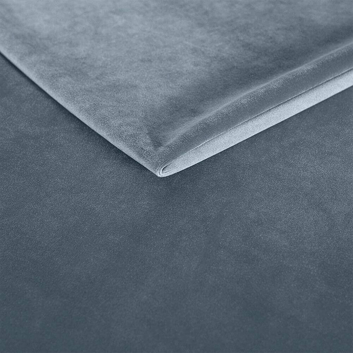 BOXBETT Jodan 120/200 cm Blau grau im Magic Velvet Stoff - Blaugrau/Schwarz, Holz/Holzwerkstoff (120/200cm) - AltaBeds