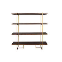STANDREGAL Class Akazienholz Dunkelbraun - Braun, Holz (140/146/40cm) - Dutchbone