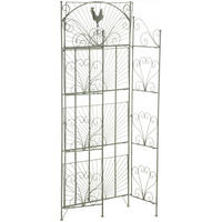 STANDREGAL Metall Antik-Grün - Grün, Metall (61.5/153/33cm) - CLP