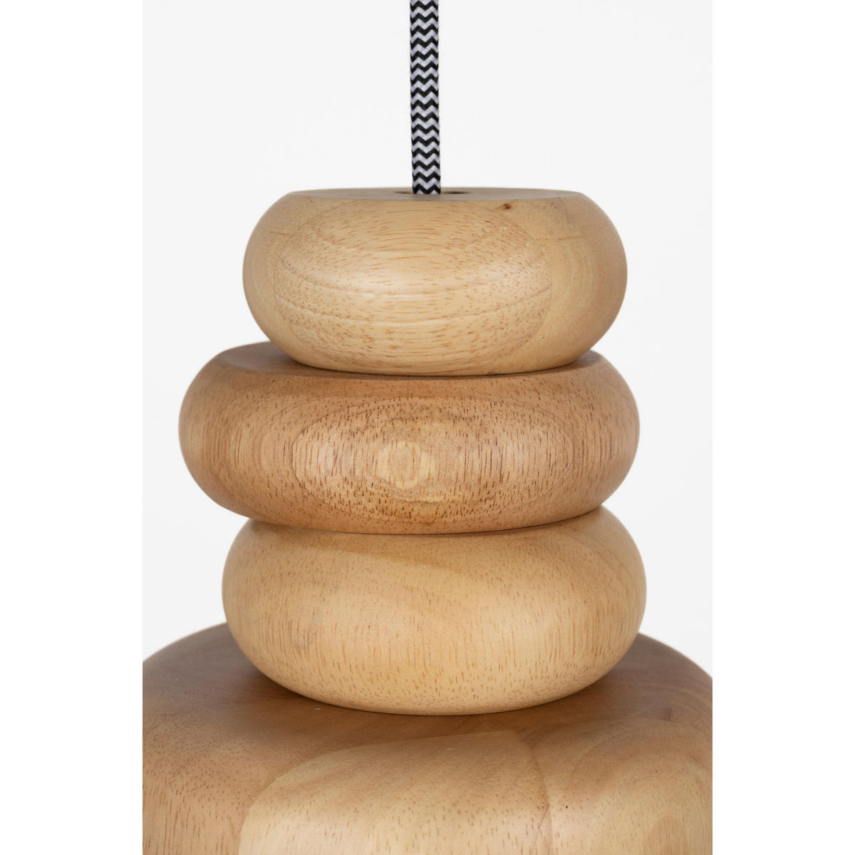PENDELLEUCHTE Dicky Eiche - Braun, Holz (14/14/152cm) - Zuiver