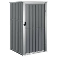 GERÄTEHAUS Grau 88/89/161 Cm Verzinkter Stahl - Grau, Metall (88/161/89cm) - vidaXL