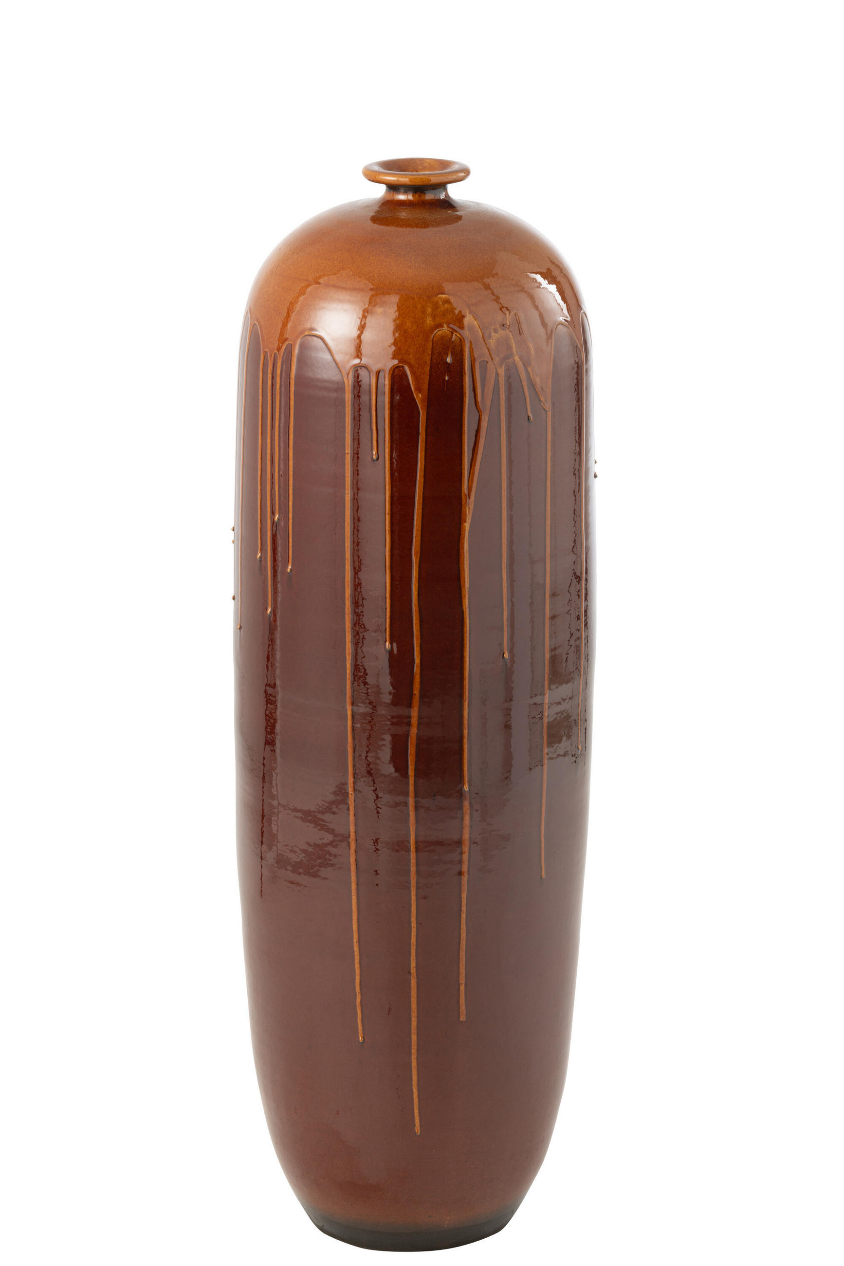 VASE LEE - Töpferei - Braun - S - 95 cm hoch - Braun, Keramik (95cm) - J-Line