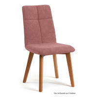 ESSZIMMERSTUHL (6er-Set) Dillian 47x92x60 Eiche geölt/Rosewood - Eichefarben/Dunkelrosa, Kunststoff (60/92/47cm) - 58aufmkessel