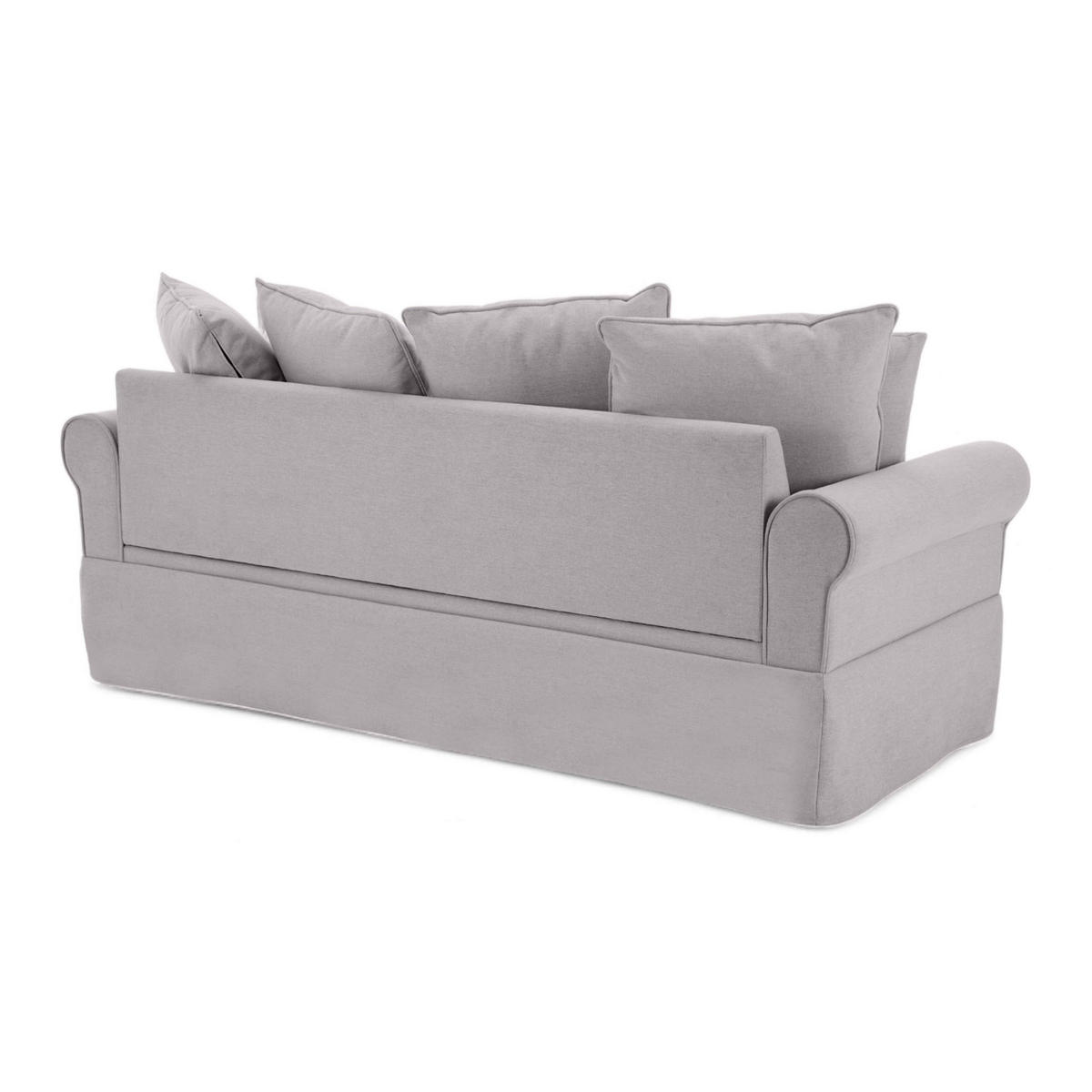 SOFA 3-Sitzer, Grün - Grün, Textil (84/92/200cm) - Oviala