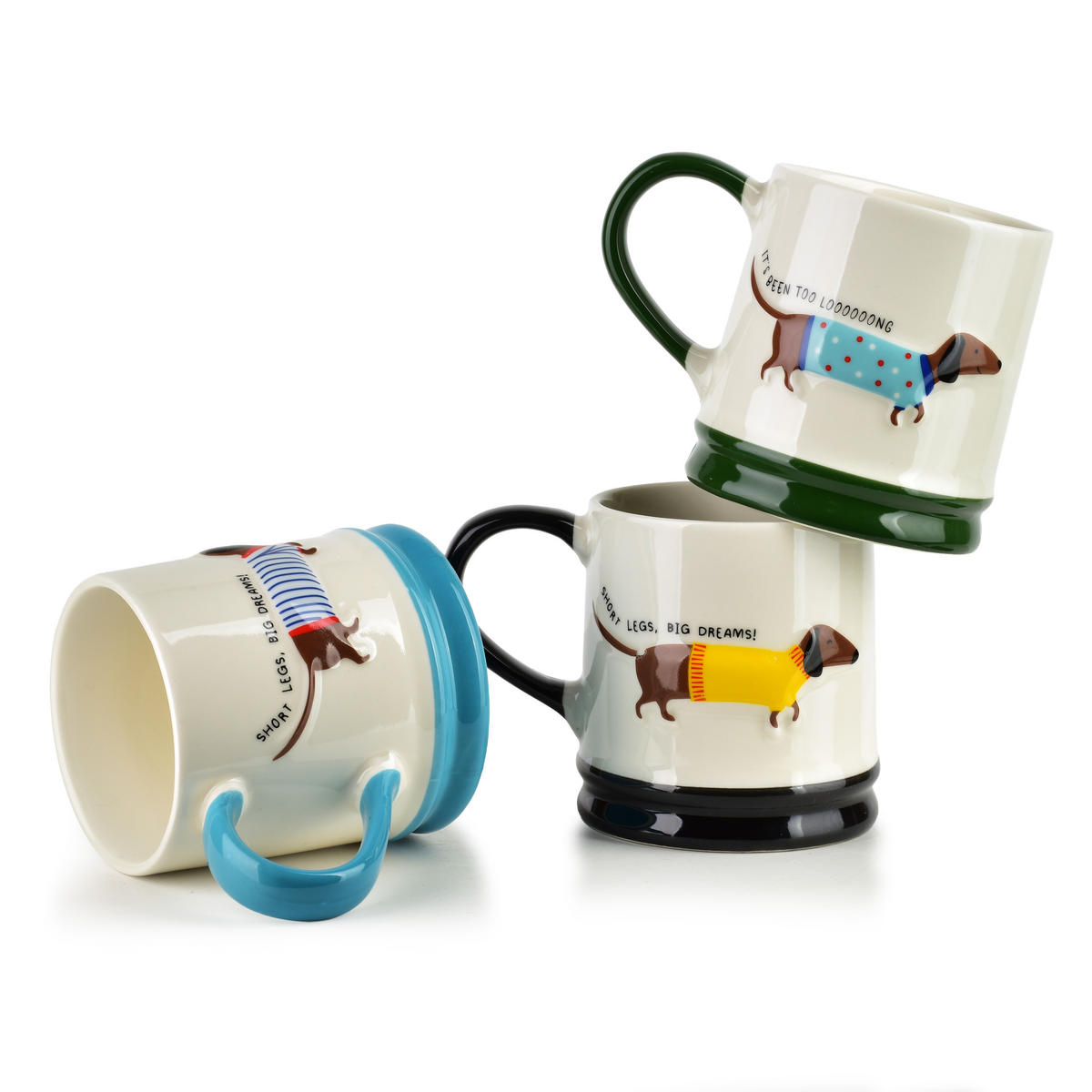 HRNEK DOXIE, porcelán, 8/12,3/9,2cm - zelená barva, keramika (0.32L) - Mondex