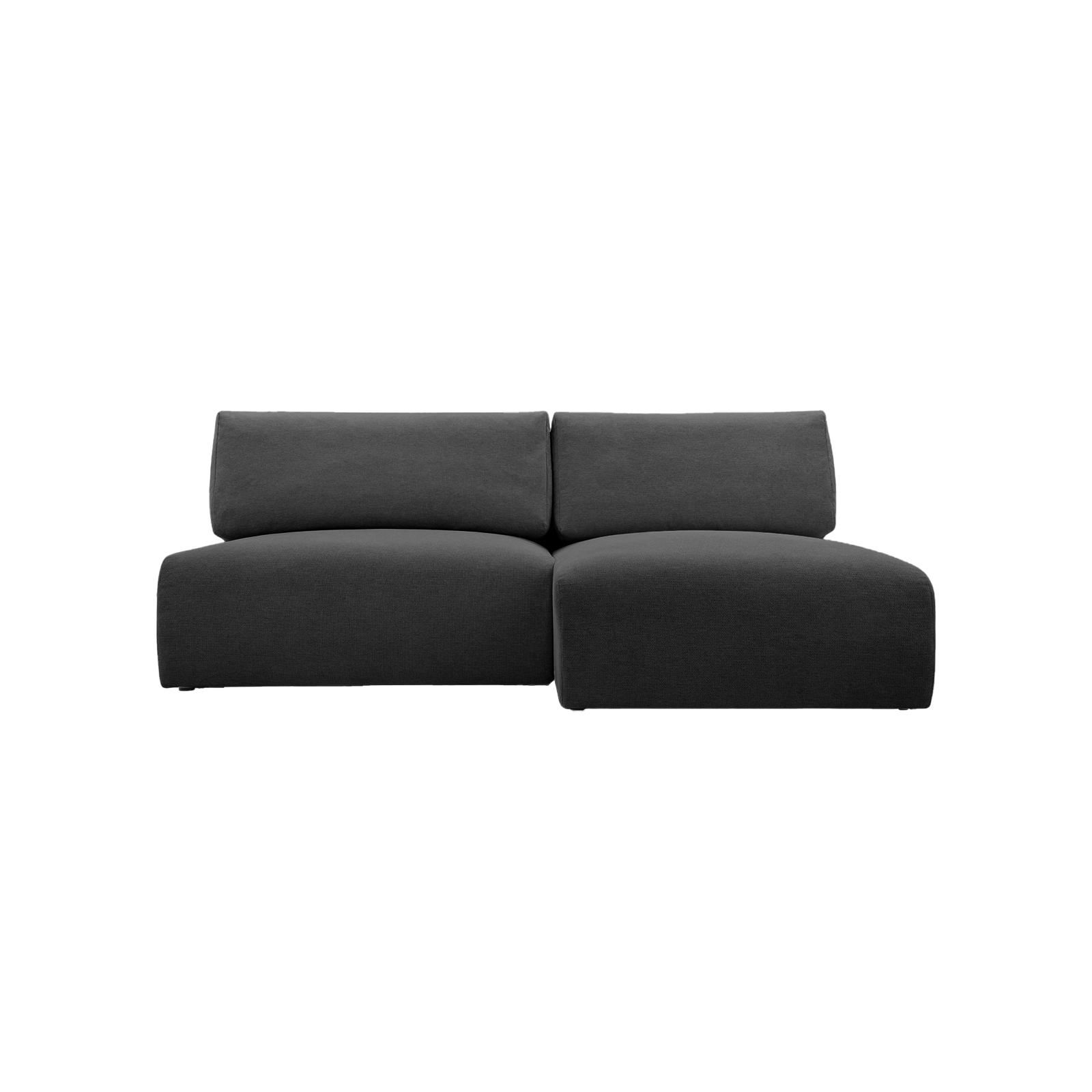 ECKSOFA Ripley mit Schlaffunktion, Anthrazit - Anthrazit, Textil (223/150cm) - Fedve