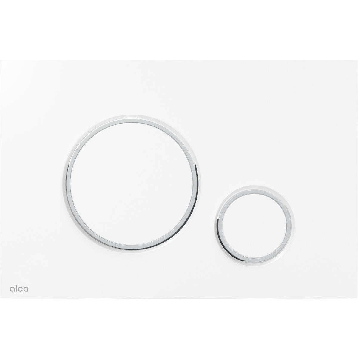 WC-SET ROLO Weiß, Slim-Sitz, Vorwandelement und Betätigungsplatte M770 Weiß/Chrom THIN - Weiß, Keramik (53/119.5/48.5cm) - bad land