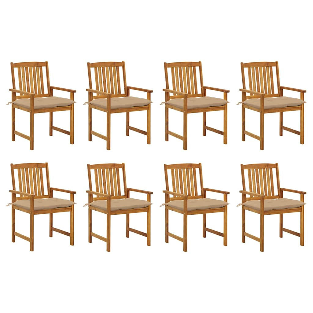 furnicato Gartenstühle Beige 61x92x57 cm
