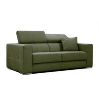 SOFA QUARTZ 3-Sitzer, olivgrün - Olivgrün, Holzwerkstoff/Textil (202/80/102cm) - Courtois Laville