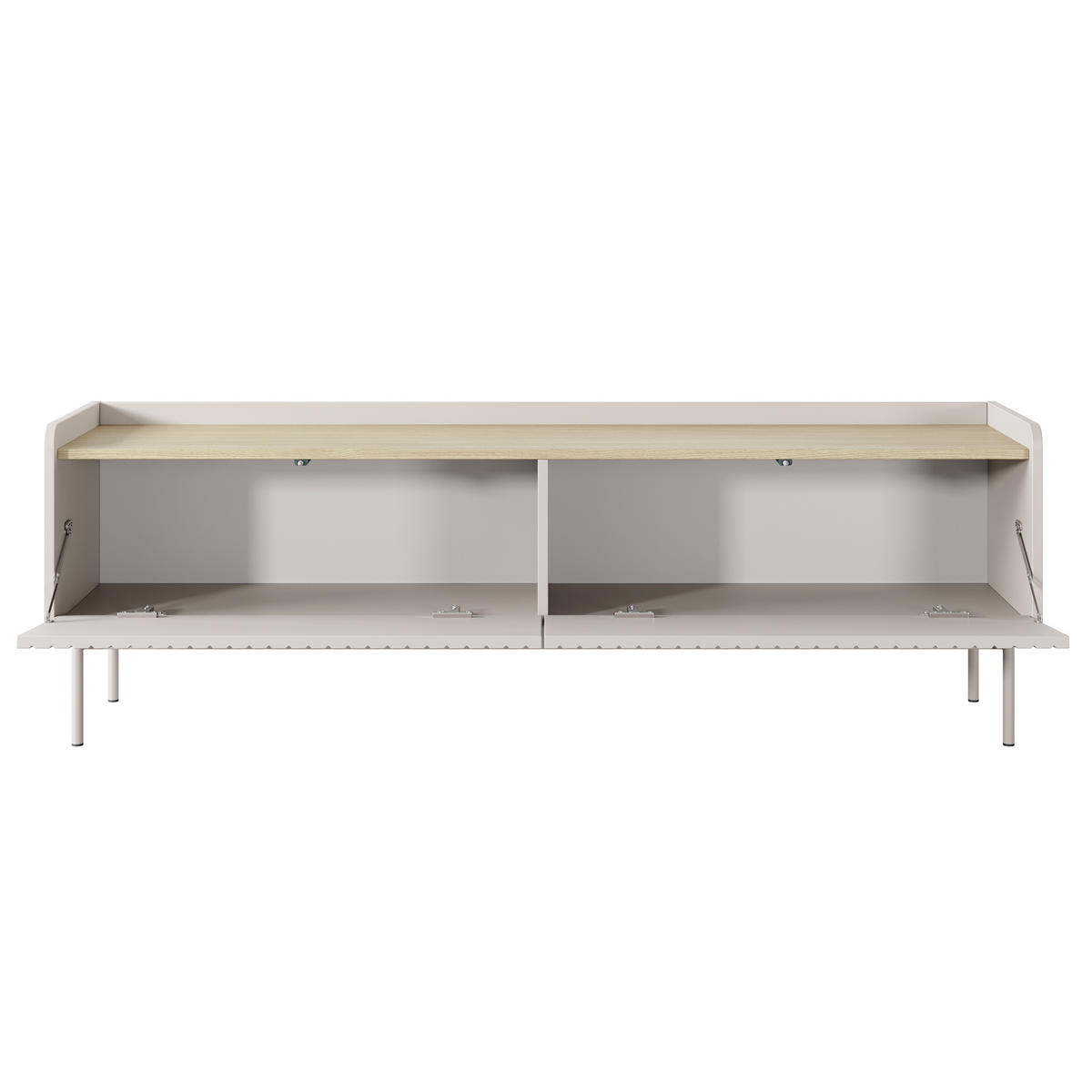 LOWBOARD LIVELLO 153/50,2/38 cm, Beige - Beige, Holzwerkstoff (153/50.2/38cm) - MASSENO