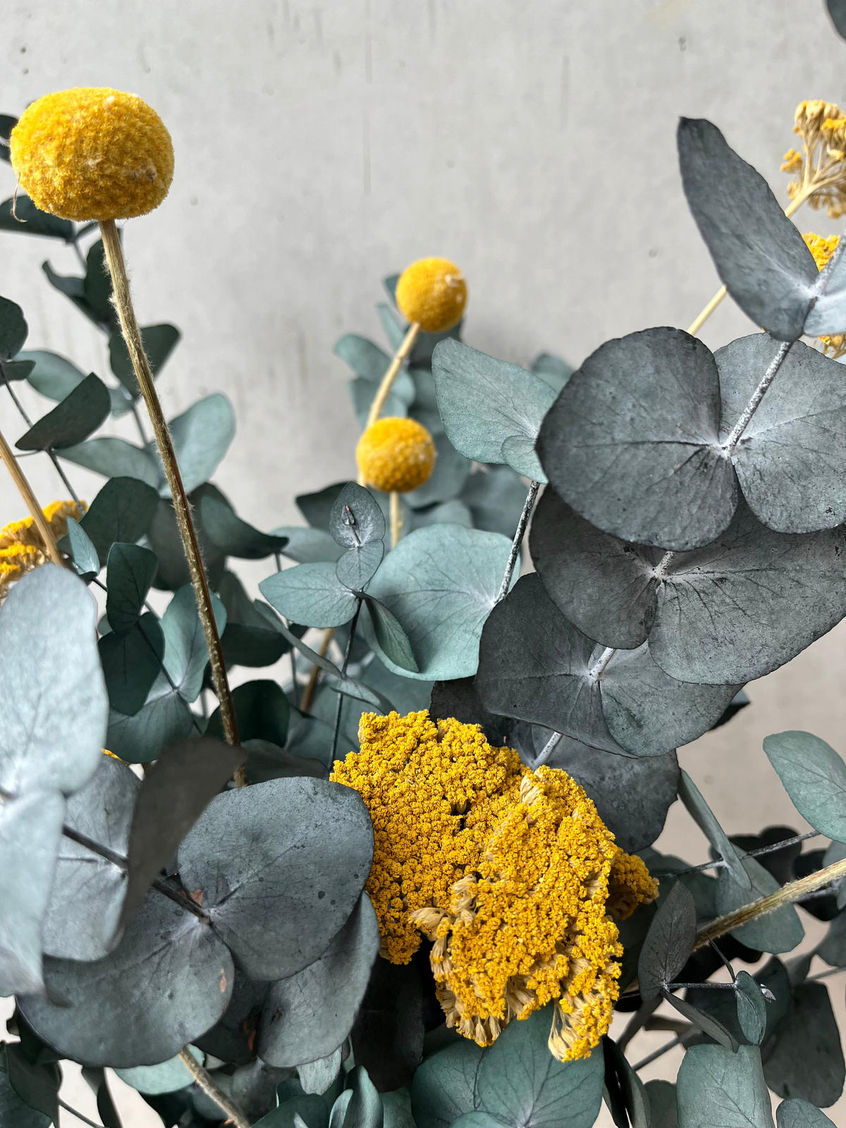 POP of Color: Eukalyptus yellow - gelb / 40 cm - Gelb, Naturmaterialien (40cm) - Lykke & You
