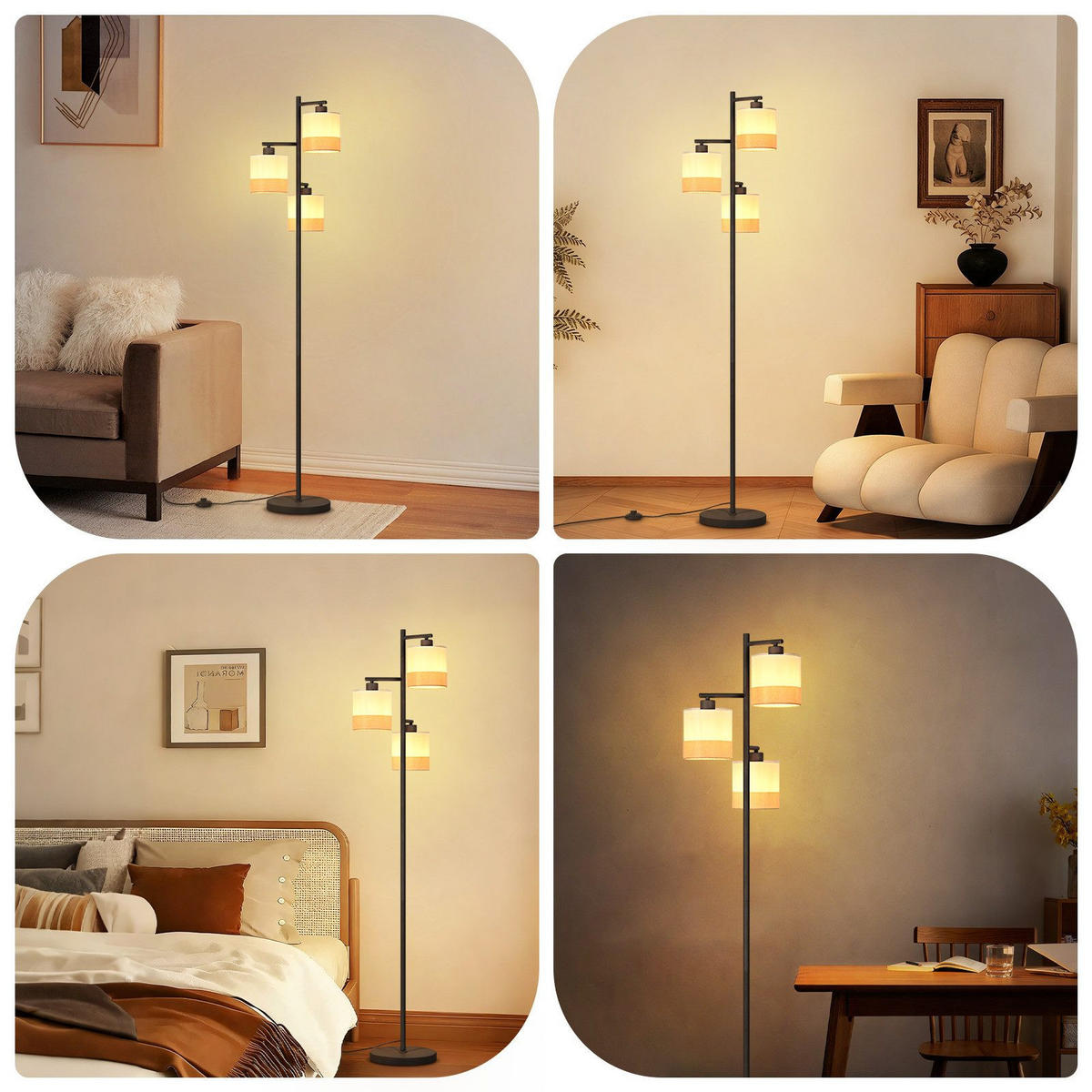 STEHLAMPE CALW Ⅲ 25/14/158 cm - Schwarz, Metall (25/14/158cm) - Nettlife