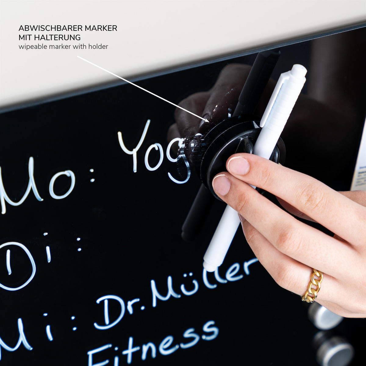 MAGNETTAFEL, schwarz - Schwarz, Metall (35/35/0.45cm) - bremermann