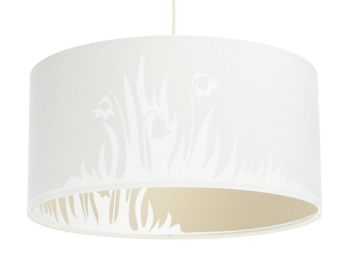 HÄNGELEUCHTE Weiß 40/90 cm - Beige/Weiß, Kunststoff (20/0.4/90cm) - ONZENO