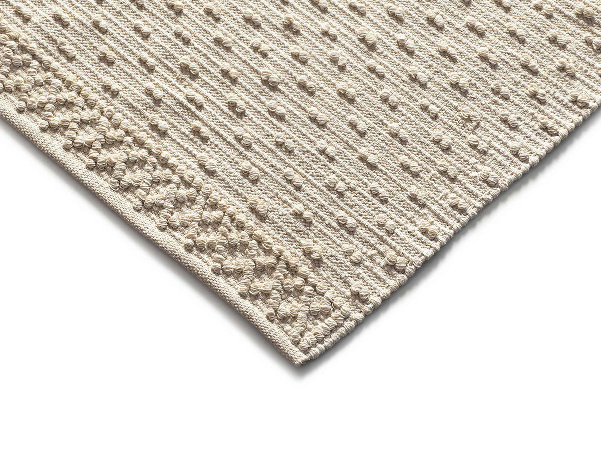 HANDWEBTEPPICH Handgefertigt Creme Pamuk 120/170 cm - Creme, Naturmaterialien (120/170cm) - Atticgo