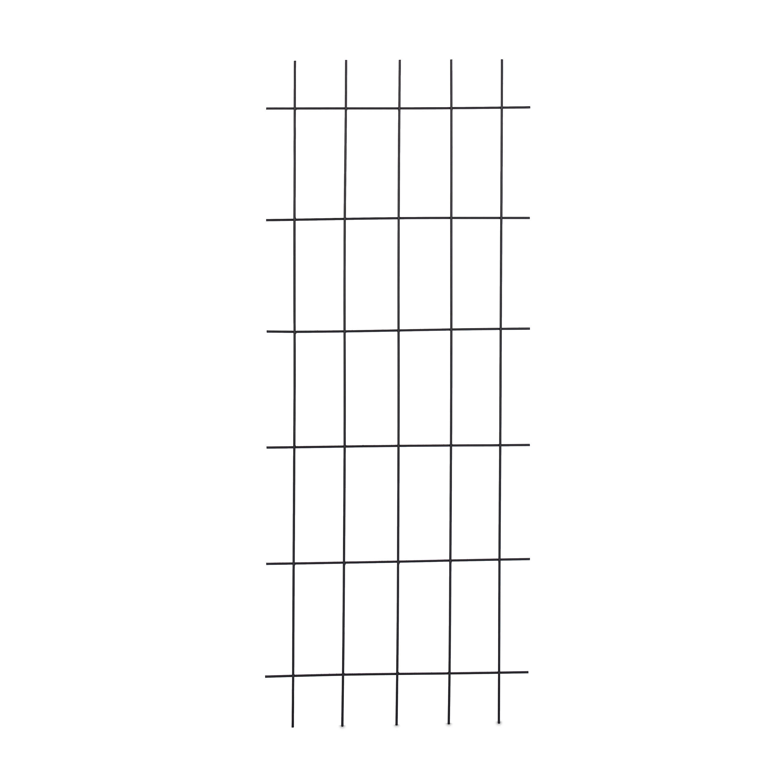 RANKGITTER - Schwarz, Metall (60/150/1cm) - Relaxdays