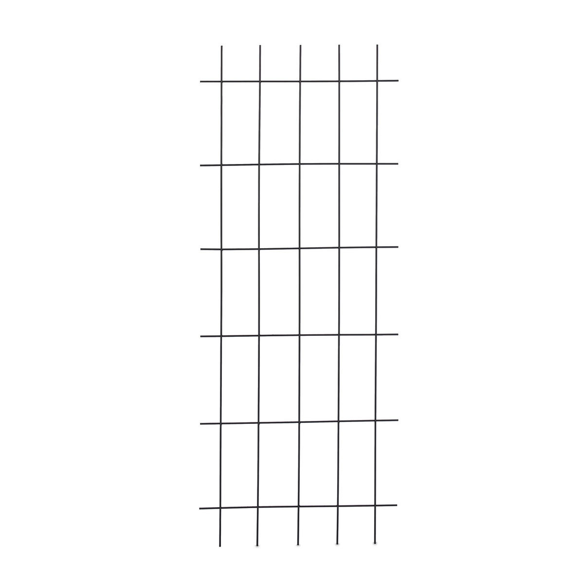 RANKGITTER - Schwarz, Metall (60/150/1cm) - Relaxdays