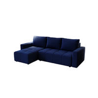 ECKSOFA Noha In Kronos - Dunkelblau, Holzwerkstoff/Textil (231/142cm) - Fun Möbel