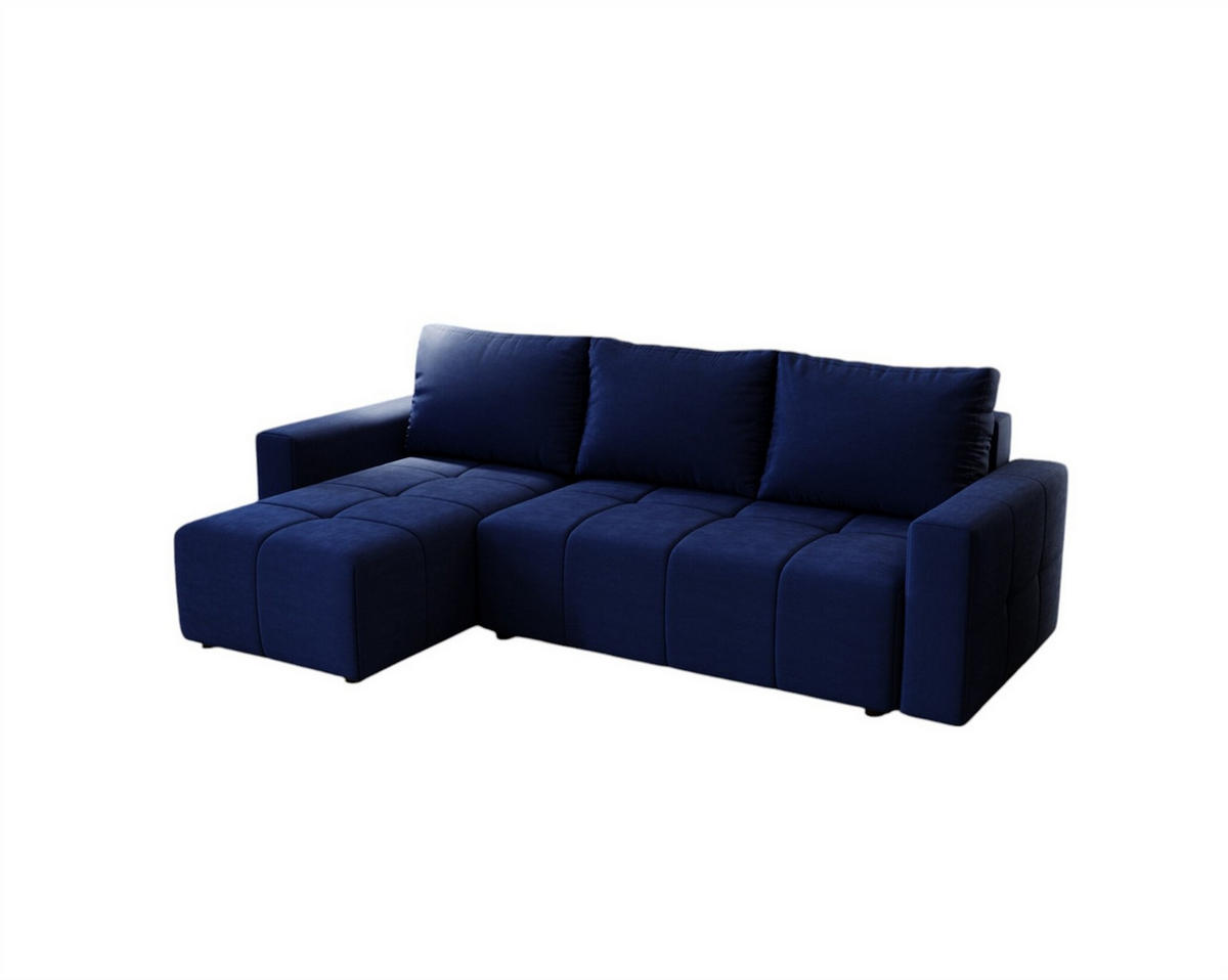 ECKSOFA Noha In Kronos - Dunkelblau, Holzwerkstoff/Textil (231/142cm) - Fun Möbel