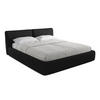 POLSTERBETT mit Bettkasten und Lattenrost 200x228 Schwarz - Schwarz, Kunststoff/Textil (180/200cm) - LaMiaSofa