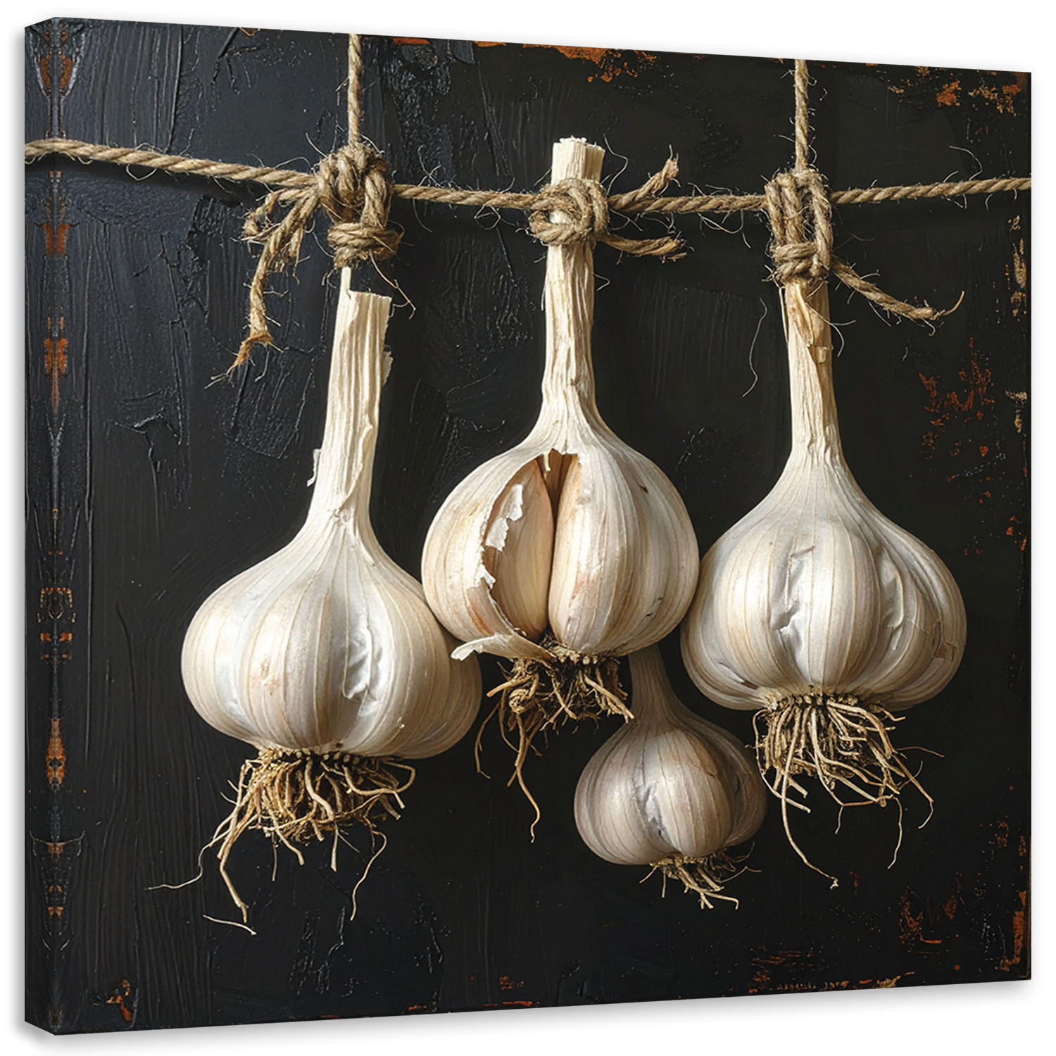 LEINWANDBILD Essen & Trinken 40x40cm - Weiß, Textil (40/40cm) - Feeby