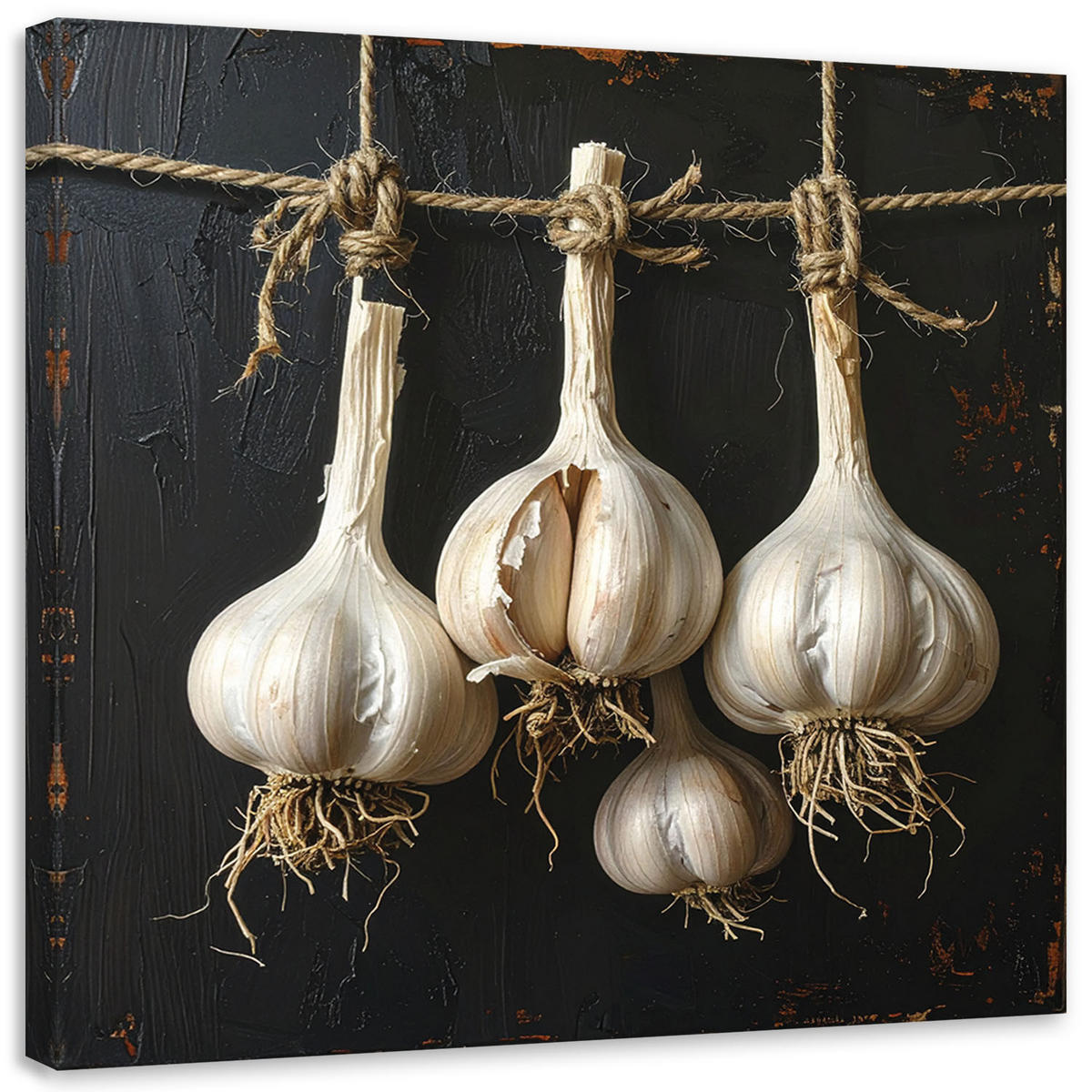 LEINWANDBILD Essen & Trinken 40x40cm - Weiß, Textil (40/40cm) - Feeby