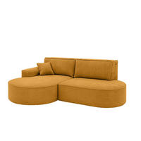 ECKSOFA Venedig Mit Schlaffunktion - Gelb, Holzwerkstoff/Textil (278/179cm) - Fun Möbel