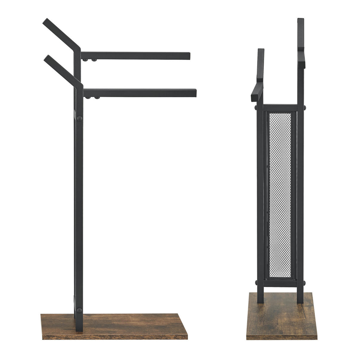 HANDTUCHSTÄNDER Telavi - Schwarz, Metall (40/88/20cm) - [en.casa]