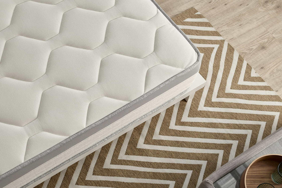 MATRATZE Spring Max Taschenfederkern 22cm, 80x190cm - Weiß, Textil (80/190cm) - Moonia