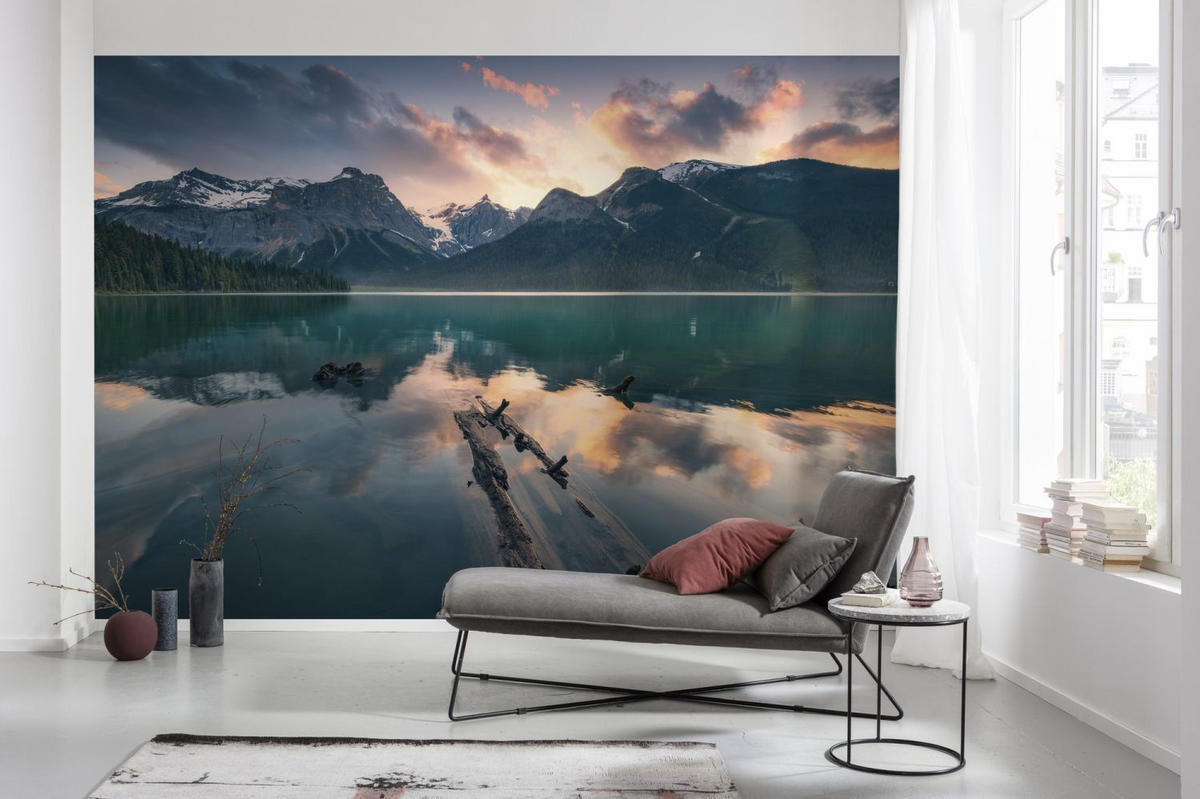 FOTOTAPETE Landschaft 450 x 280 cm - Grau, Papier (450/280cm) - Sanders & Sanders