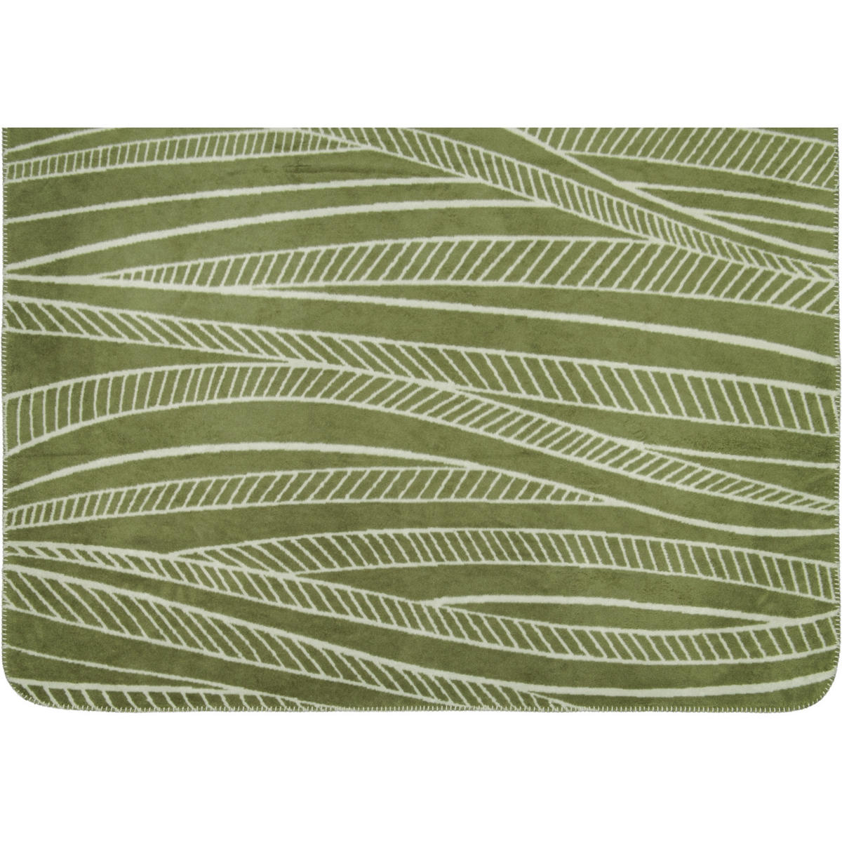 WOHNDECKEN WILLOW OLIVE GREEN - Grün, Textil (150/200cm) - Julius Zöllner