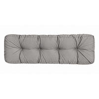 BANKAUFLAGE Sitzkissen Grau 120x40 cm Outdoor Indoor - Grau, Textil (120/40/17cm) - TiborTex